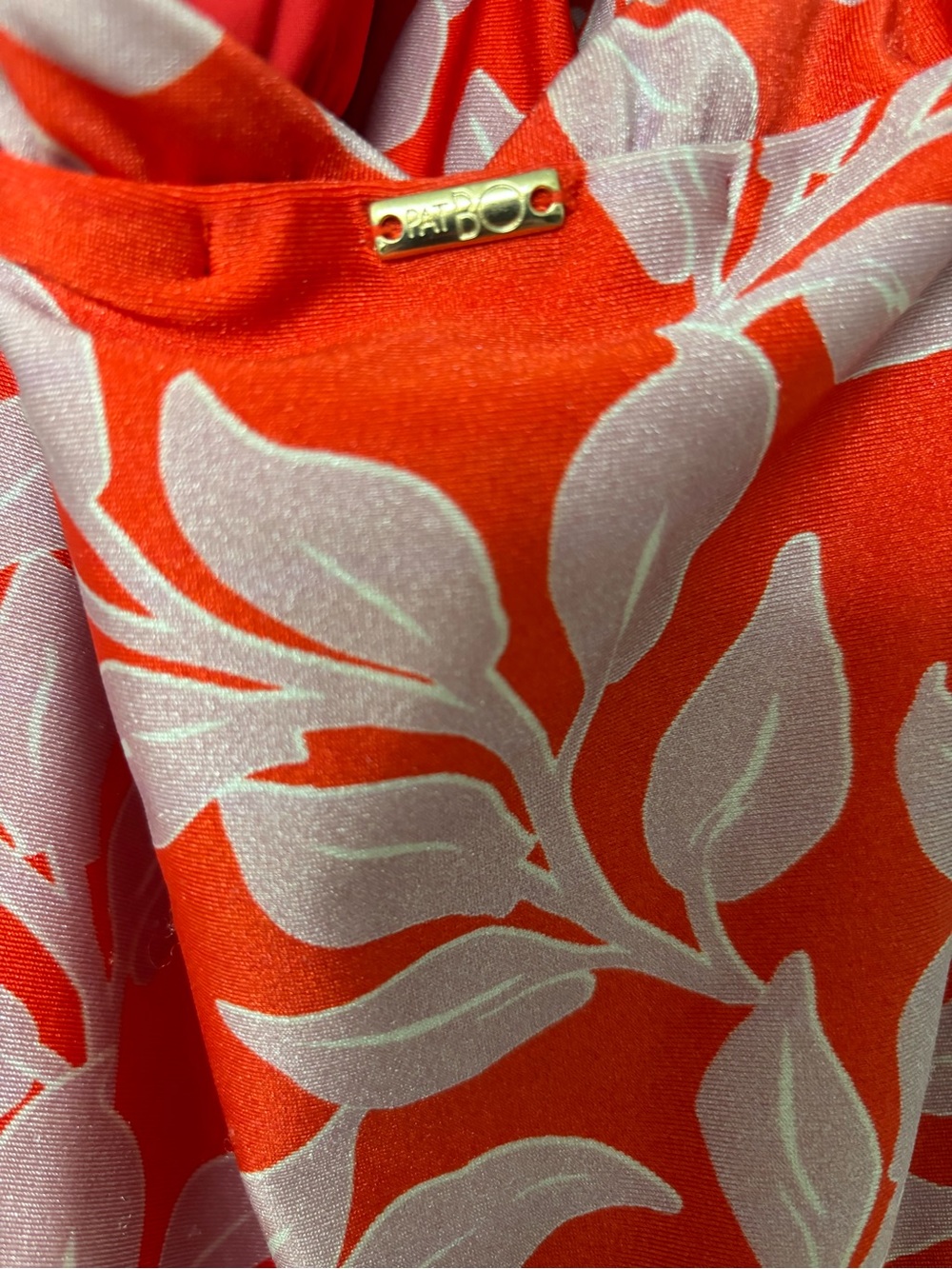 PatBO One Piece Swim Suit - Worn Once - Red and Lavender- very chic for Summer - Picture 7 of 8